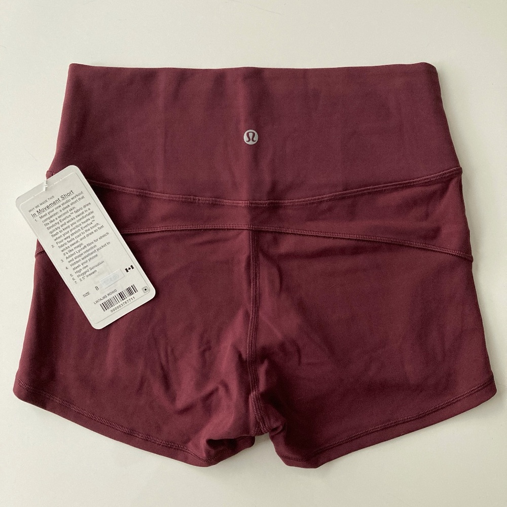🆕 Lululemon In Movement Short 2.5", Size 8, Brand New